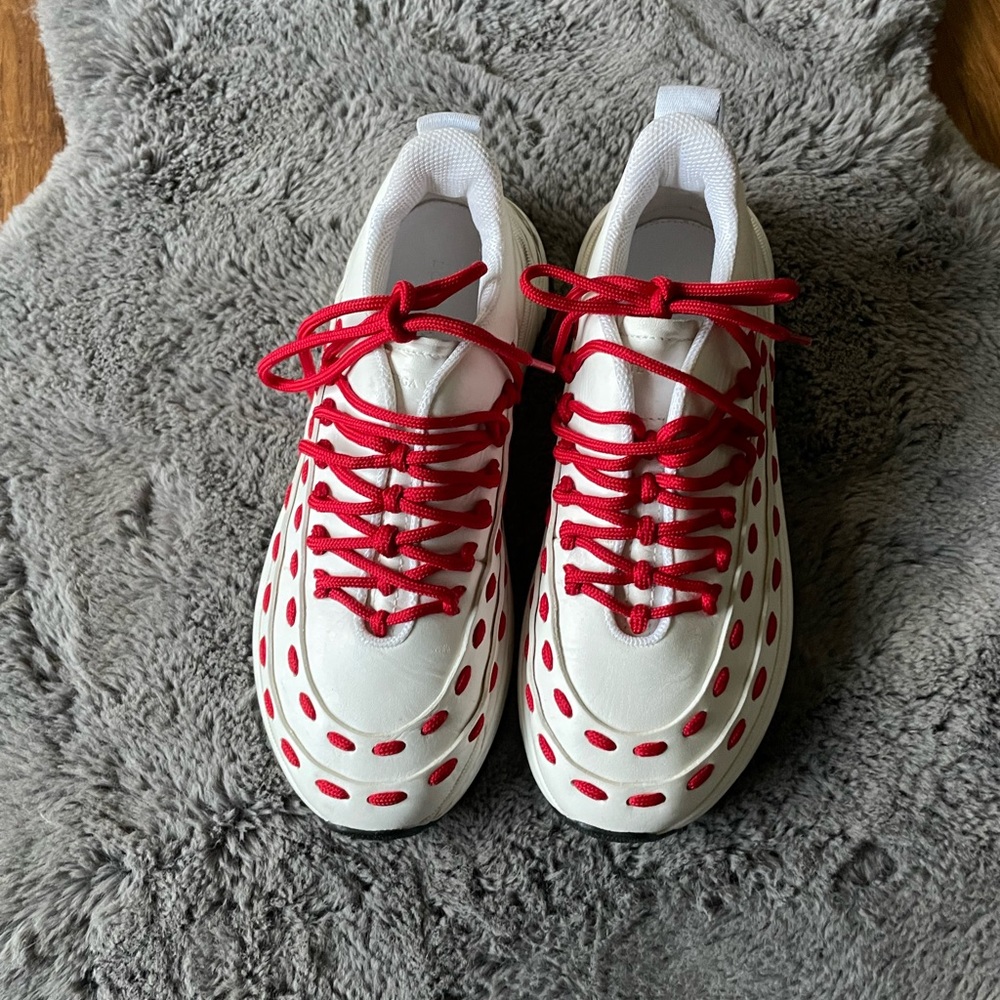 Bottega Veneta Mens Leather White  Sneakers